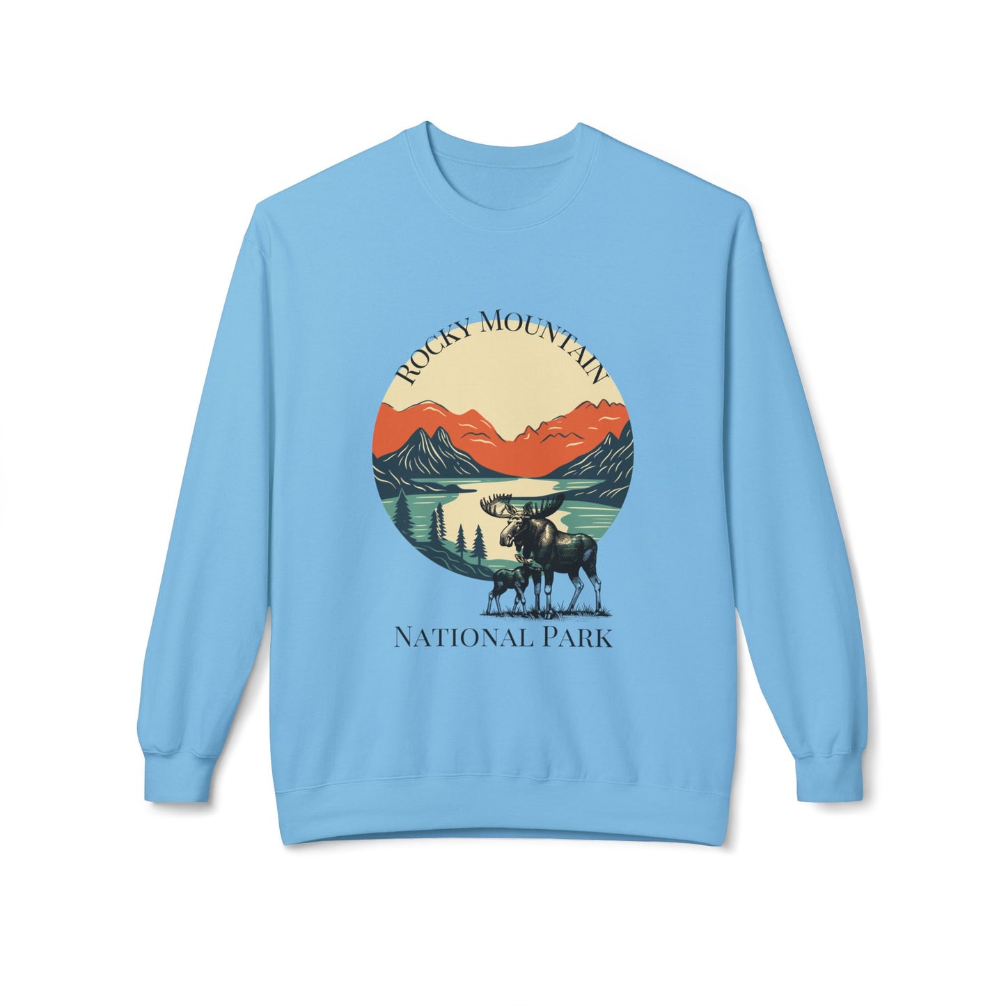 Rocky Mountain Unisex Midweight Softstyle Fleece Crewneck Sweatshirt