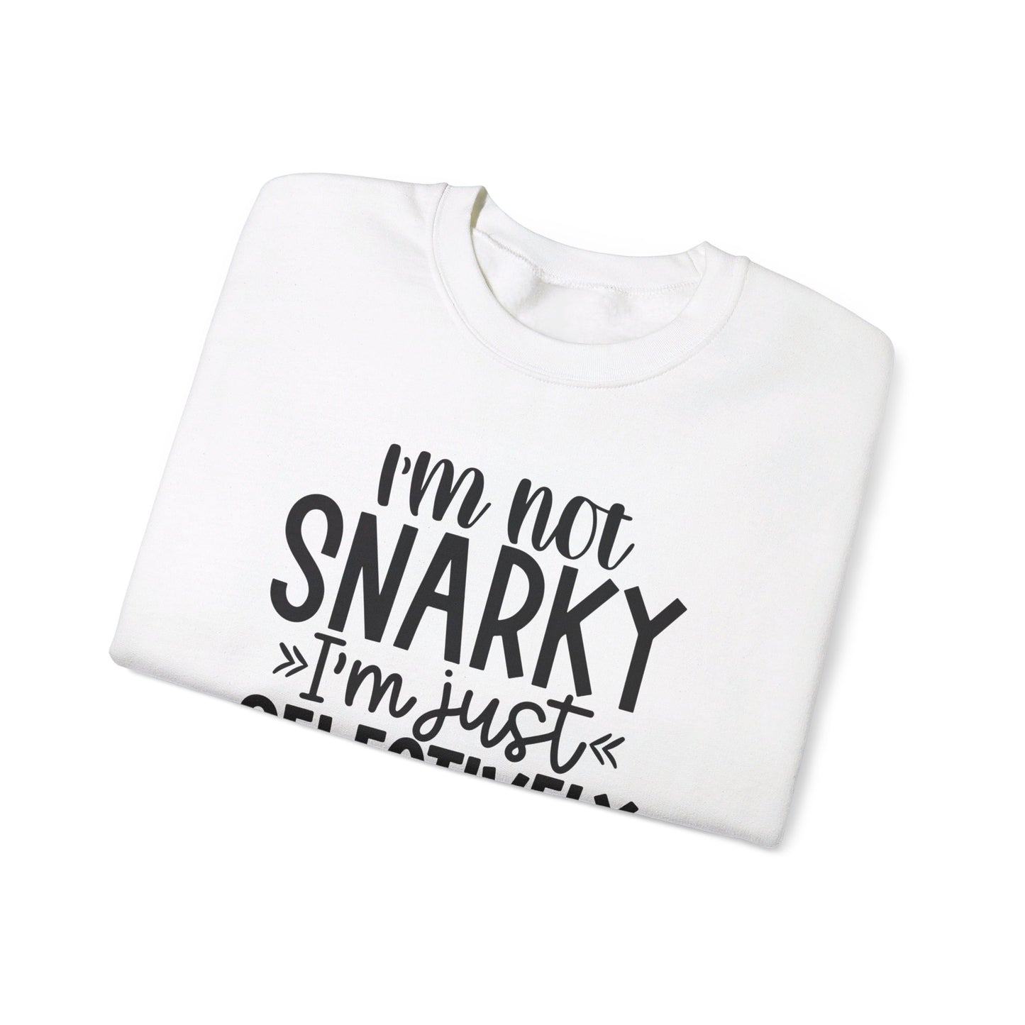 I'm not snarky Unisex Heavy Blend™ Crewneck Sweatshirt