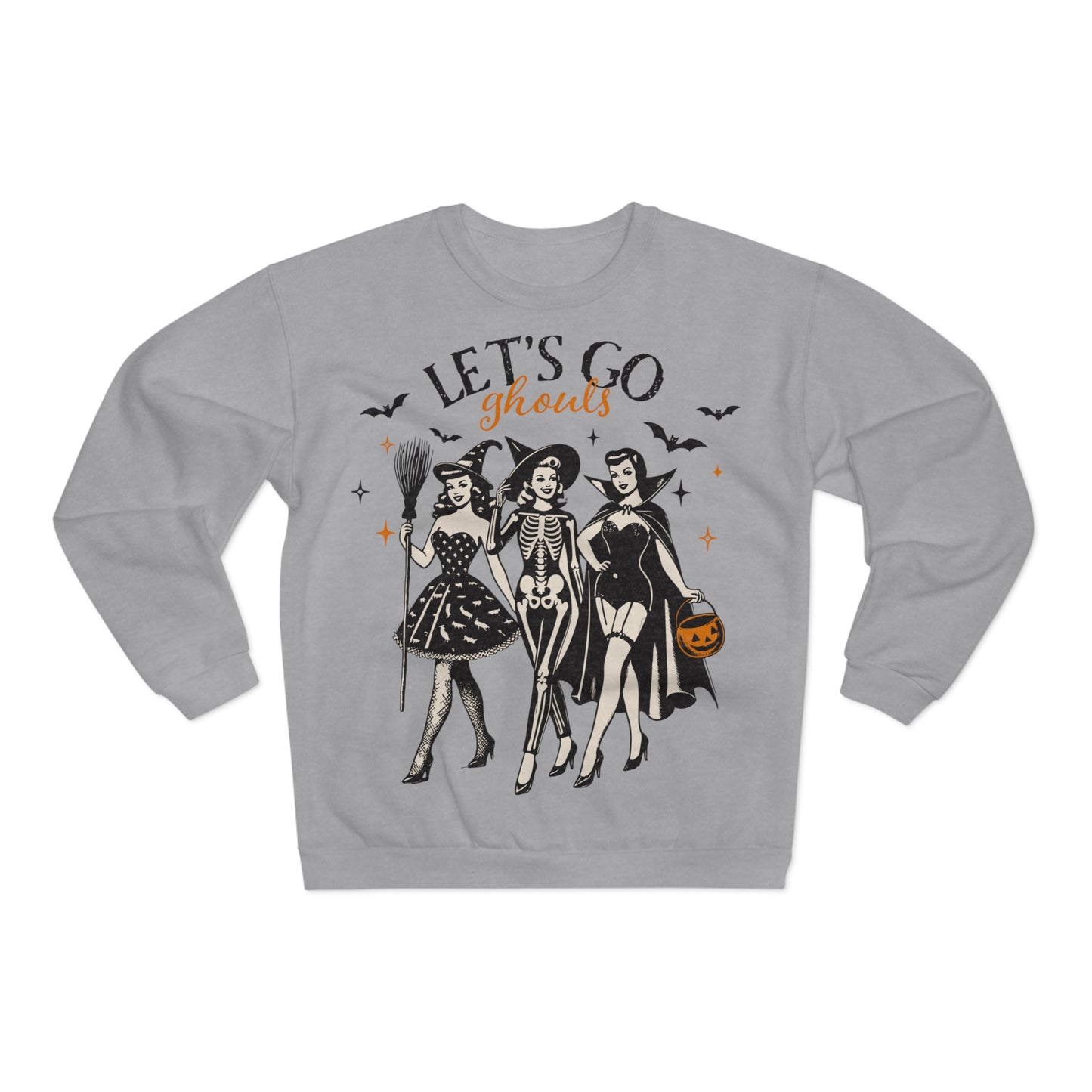 Let's Go Ghouls vintage Unisex Crew Neck Sweatshirt (EU)
