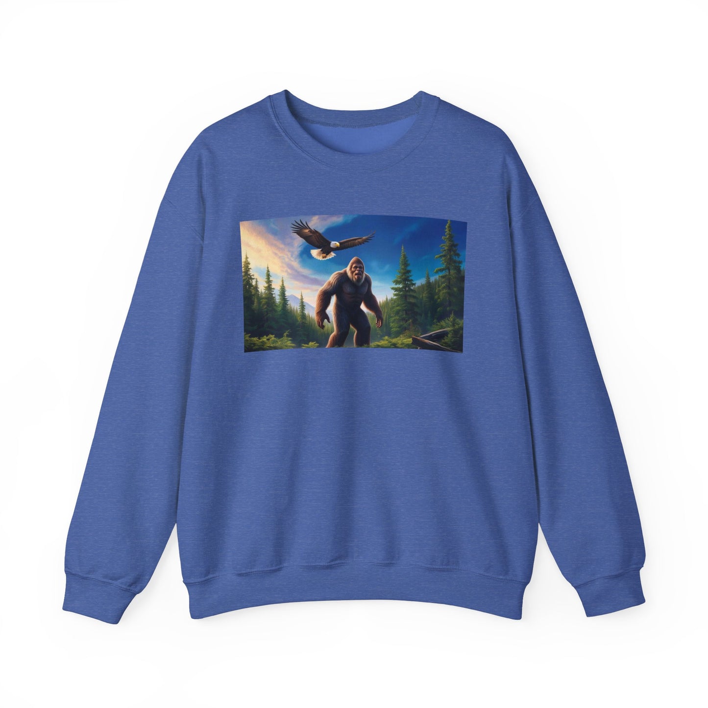 Where eagles fly Sasquatch roams Unisex Heavy Blend™ Crewneck Sweatshirt