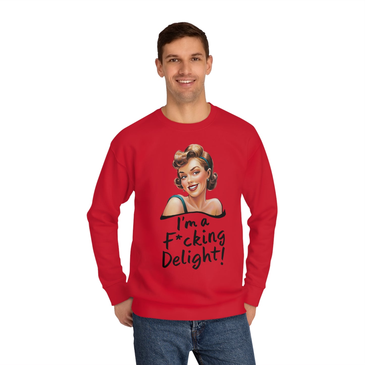 I'm a delight Unisex Crew Sweatshirt