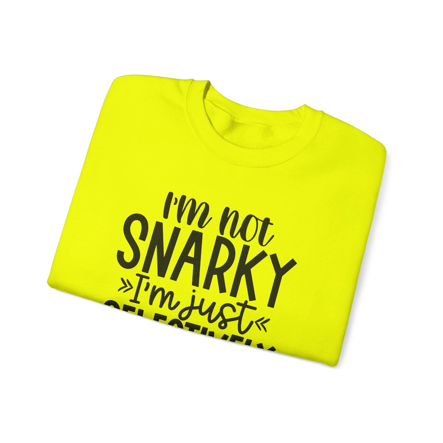 I'm not snarky Unisex Heavy Blend™ Crewneck Sweatshirt