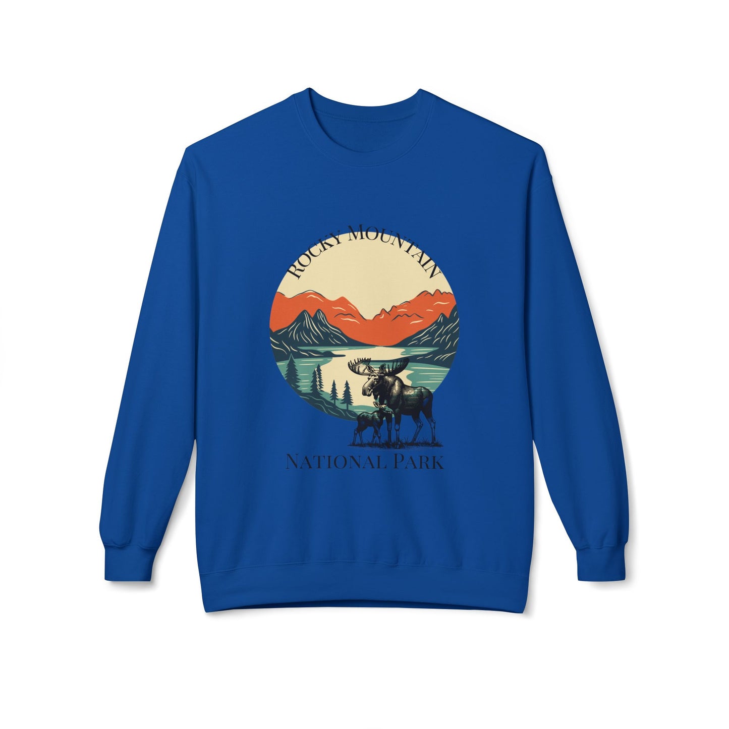 Rocky Mountain Unisex Midweight Softstyle Fleece Crewneck Sweatshirt