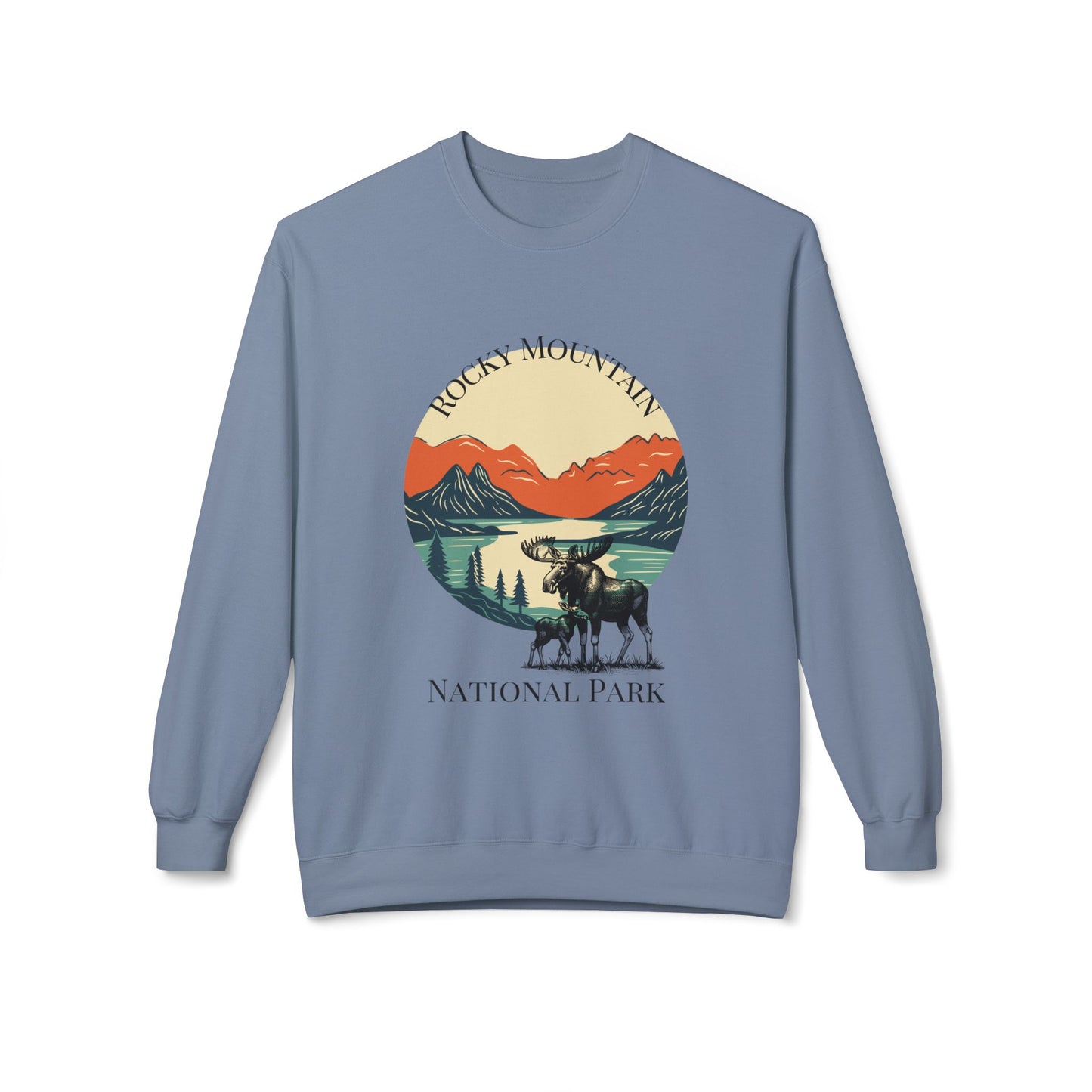 Rocky Mountain Unisex Midweight Softstyle Fleece Crewneck Sweatshirt