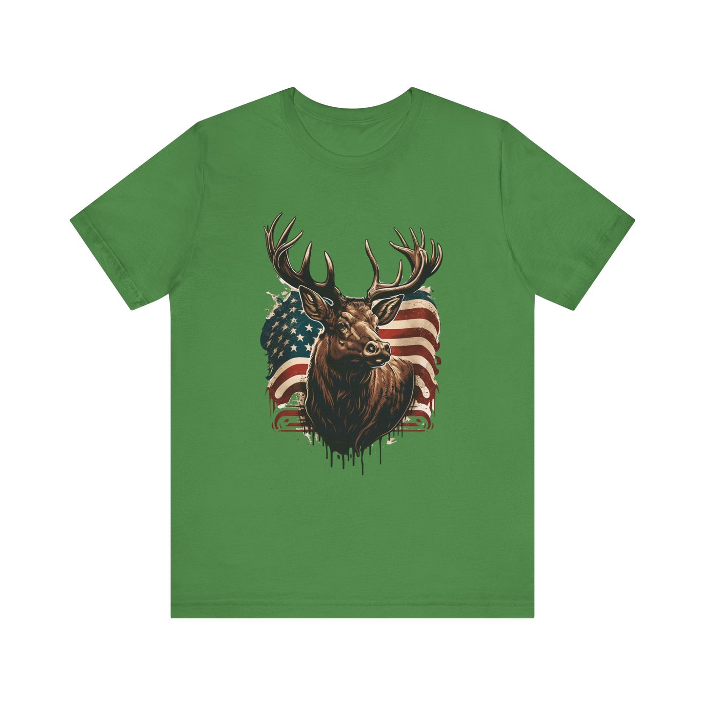 Flag & Elk Unisex Jersey Short Sleeve Tee