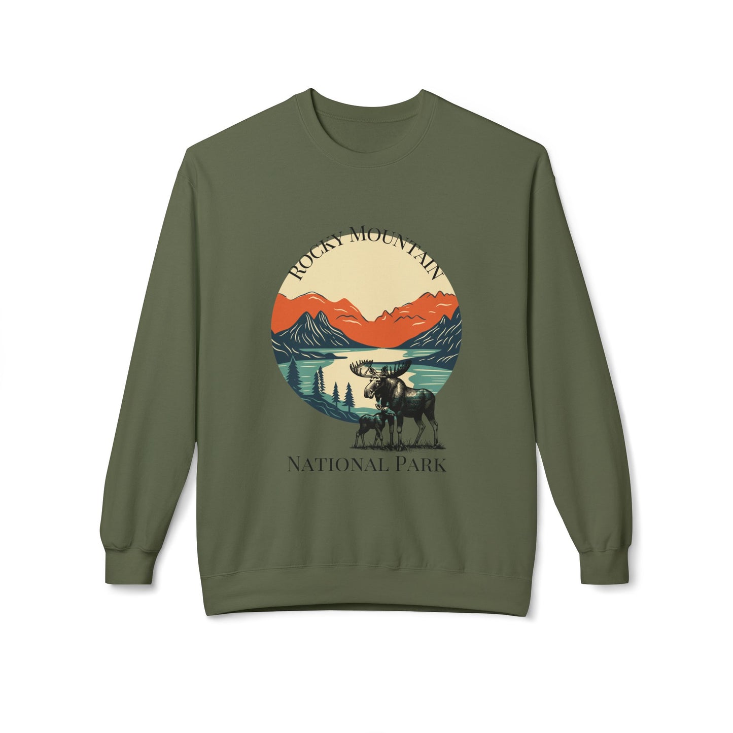 Rocky Mountain Unisex Midweight Softstyle Fleece Crewneck Sweatshirt