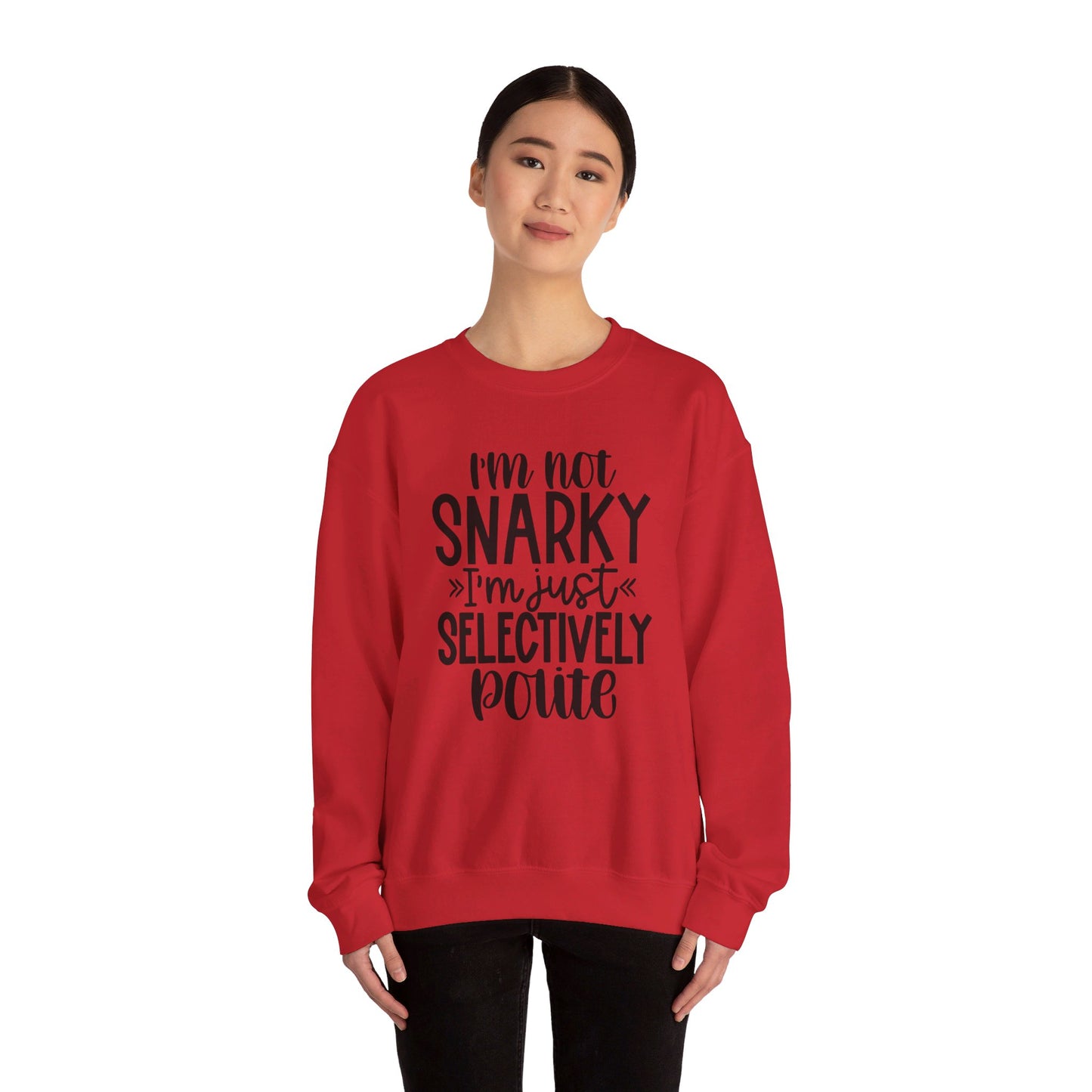 I'm not snarky Unisex Heavy Blend™ Crewneck Sweatshirt