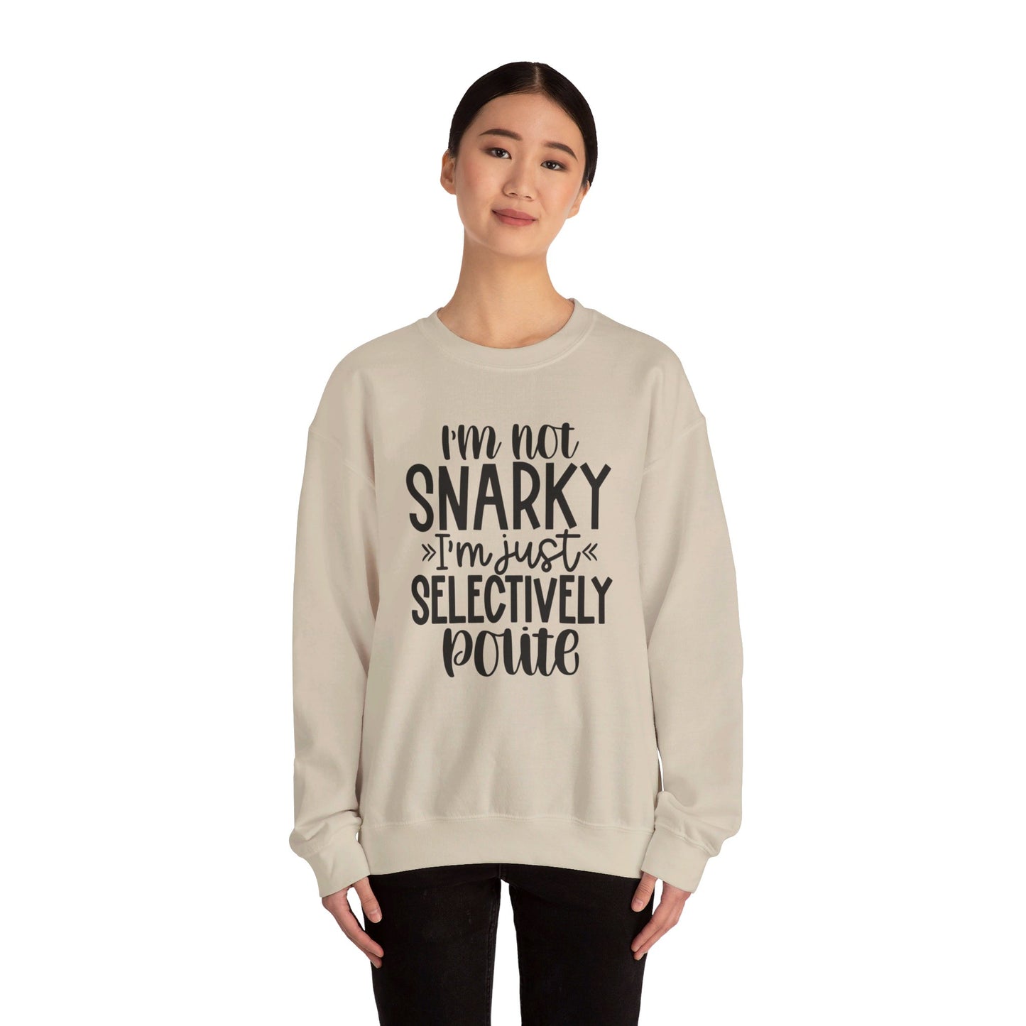 I'm not snarky Unisex Heavy Blend™ Crewneck Sweatshirt