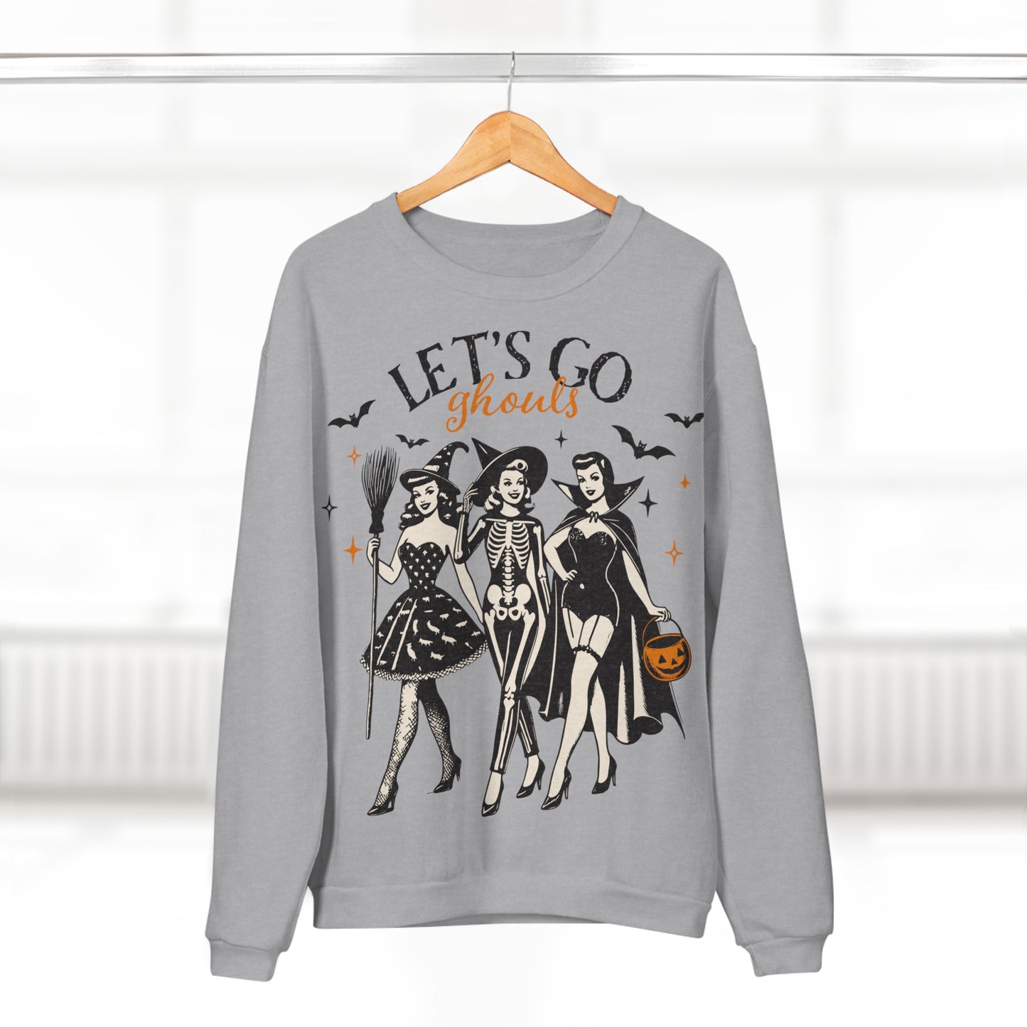 Let's Go Ghouls vintage Unisex Crew Neck Sweatshirt (EU)