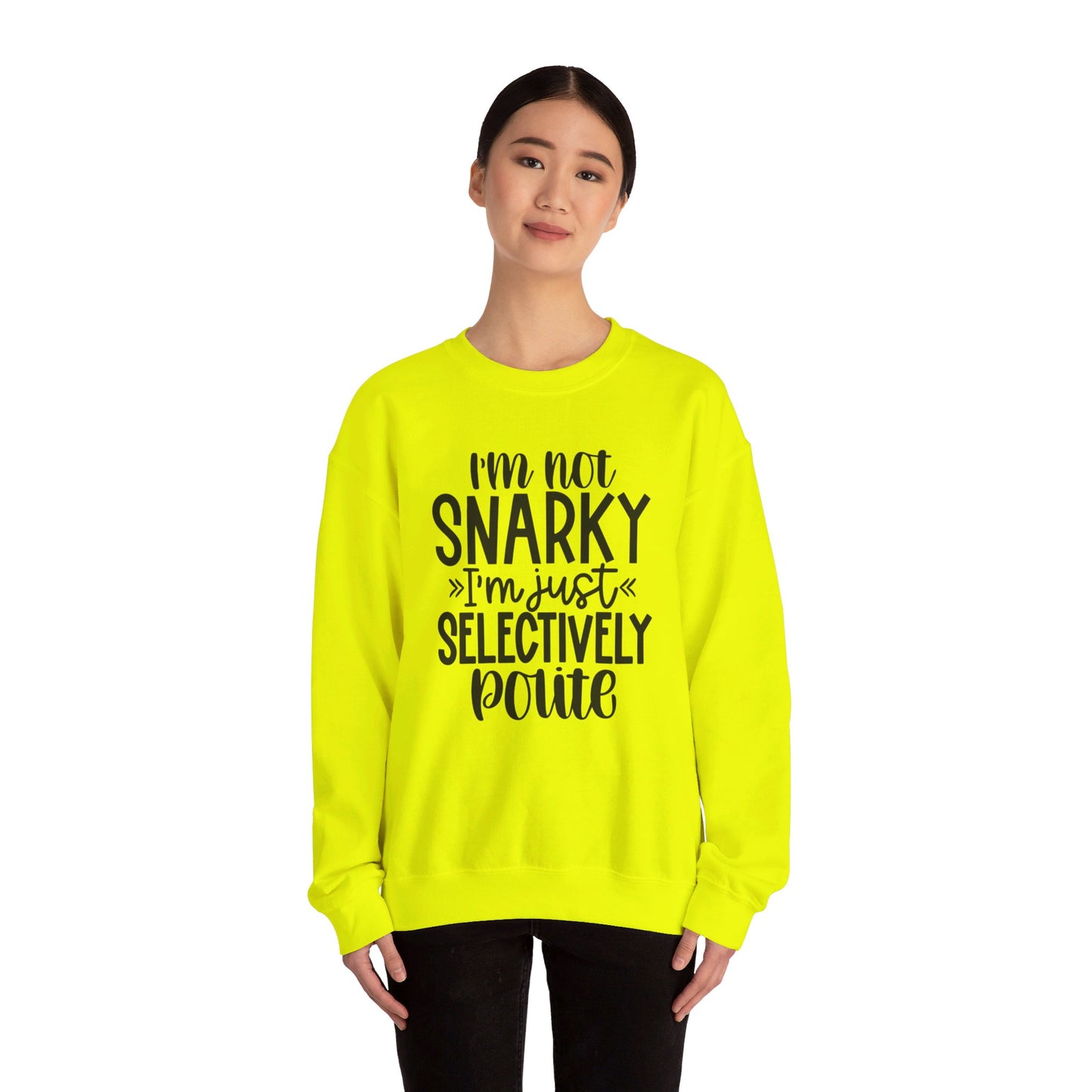 I'm not snarky Unisex Heavy Blend™ Crewneck Sweatshirt
