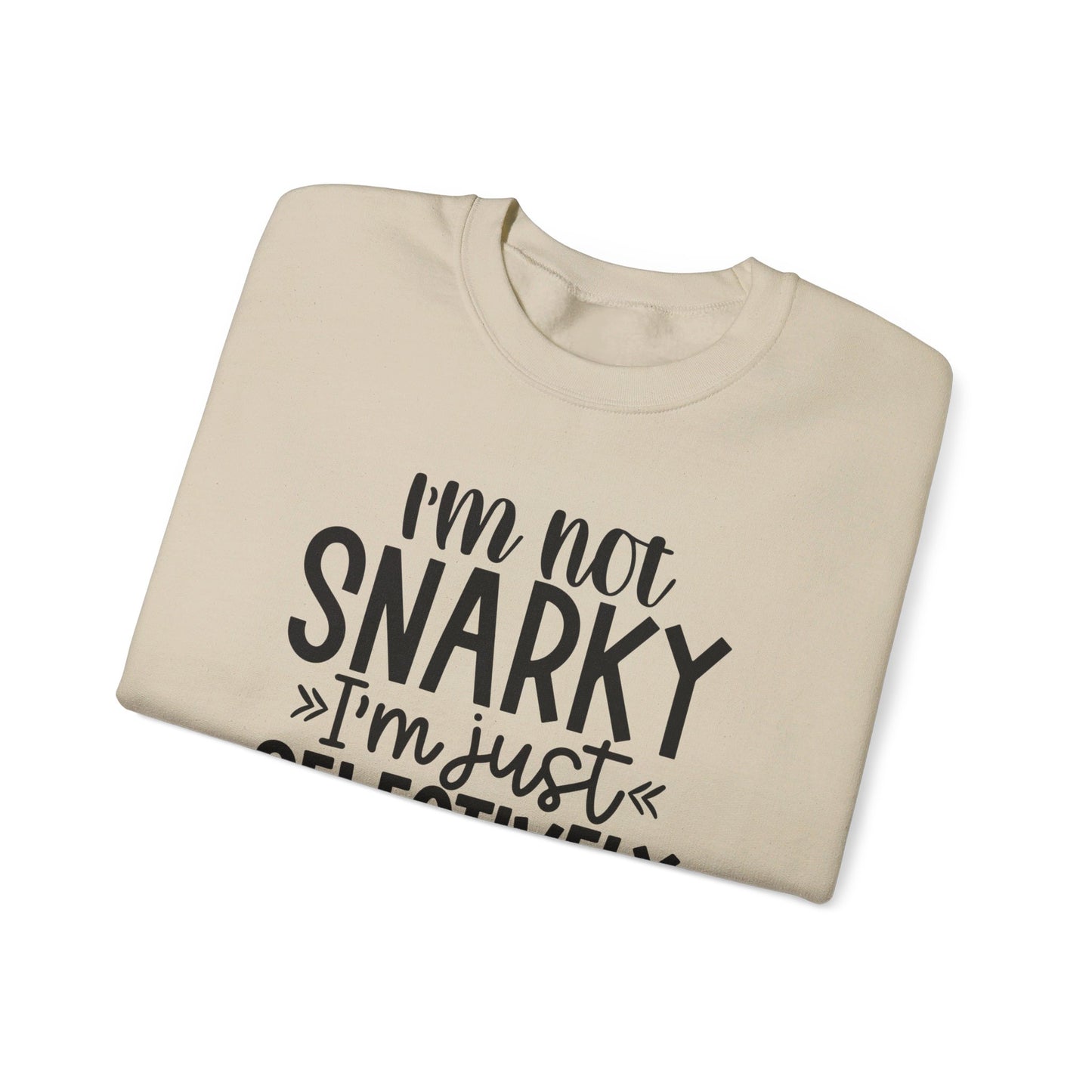 I'm not snarky Unisex Heavy Blend™ Crewneck Sweatshirt