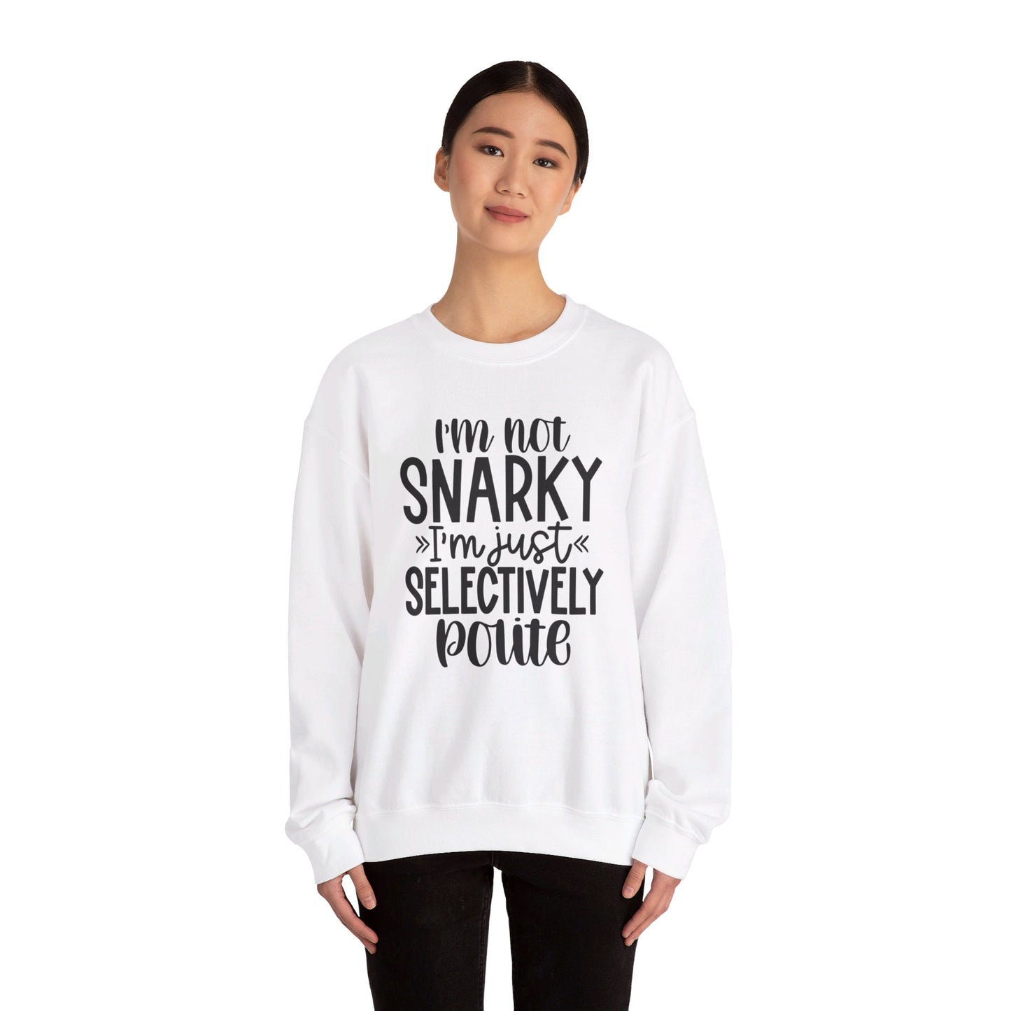 I'm not snarky Unisex Heavy Blend™ Crewneck Sweatshirt