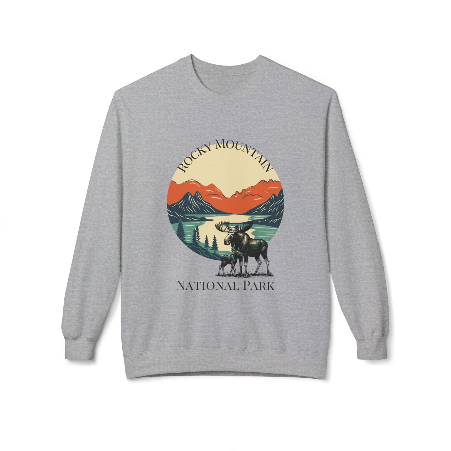 Rocky Mountain Unisex Midweight Softstyle Fleece Crewneck Sweatshirt