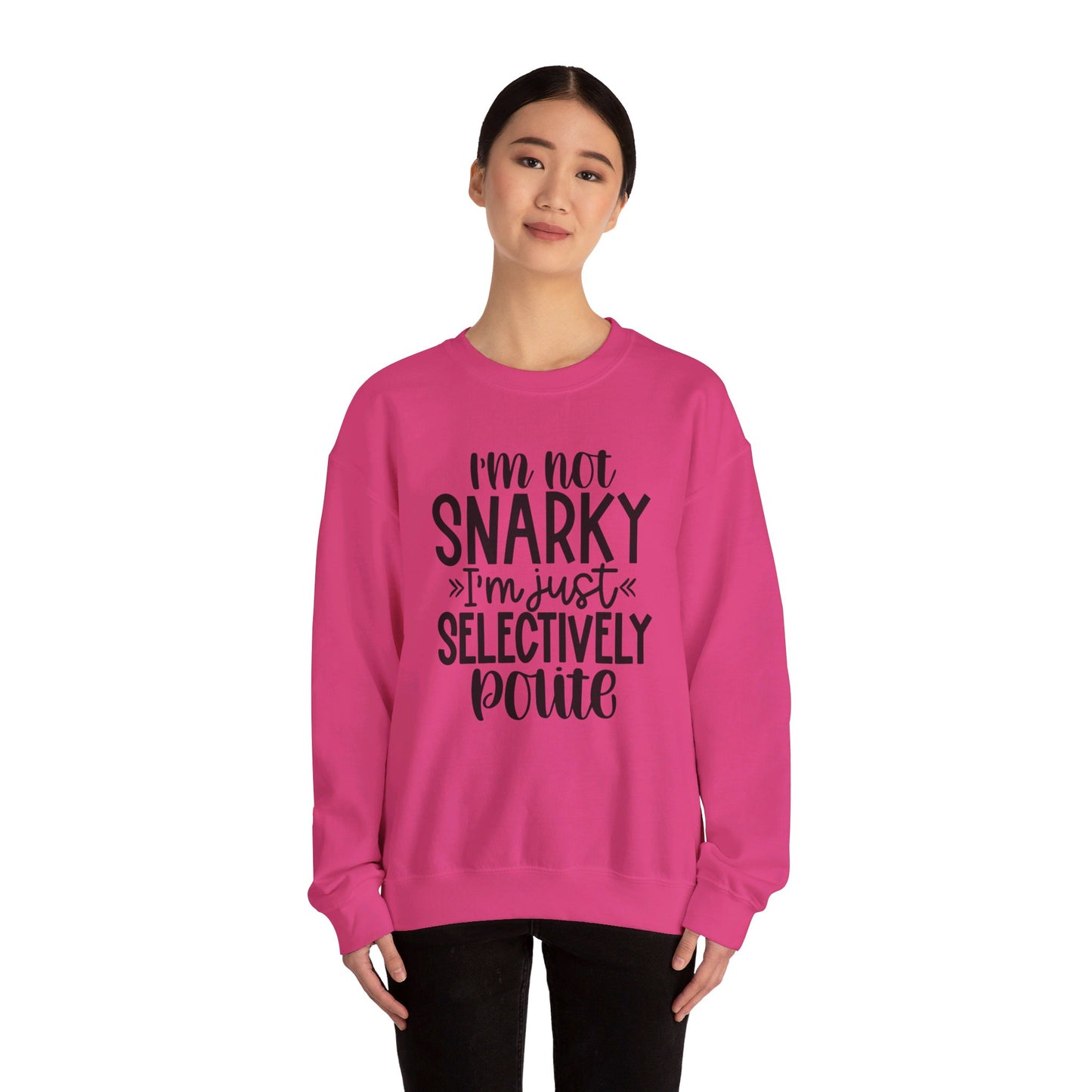 I'm not snarky Unisex Heavy Blend™ Crewneck Sweatshirt