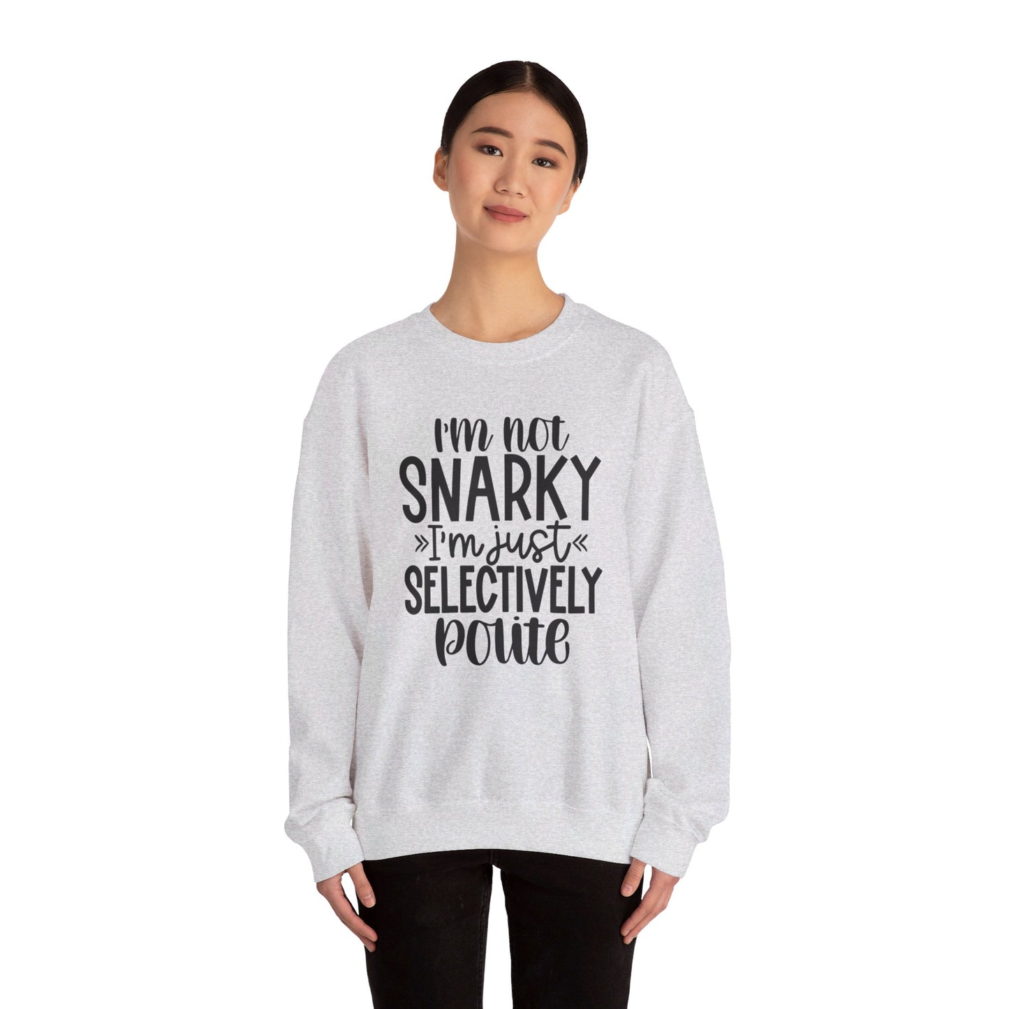 I'm not snarky Unisex Heavy Blend™ Crewneck Sweatshirt