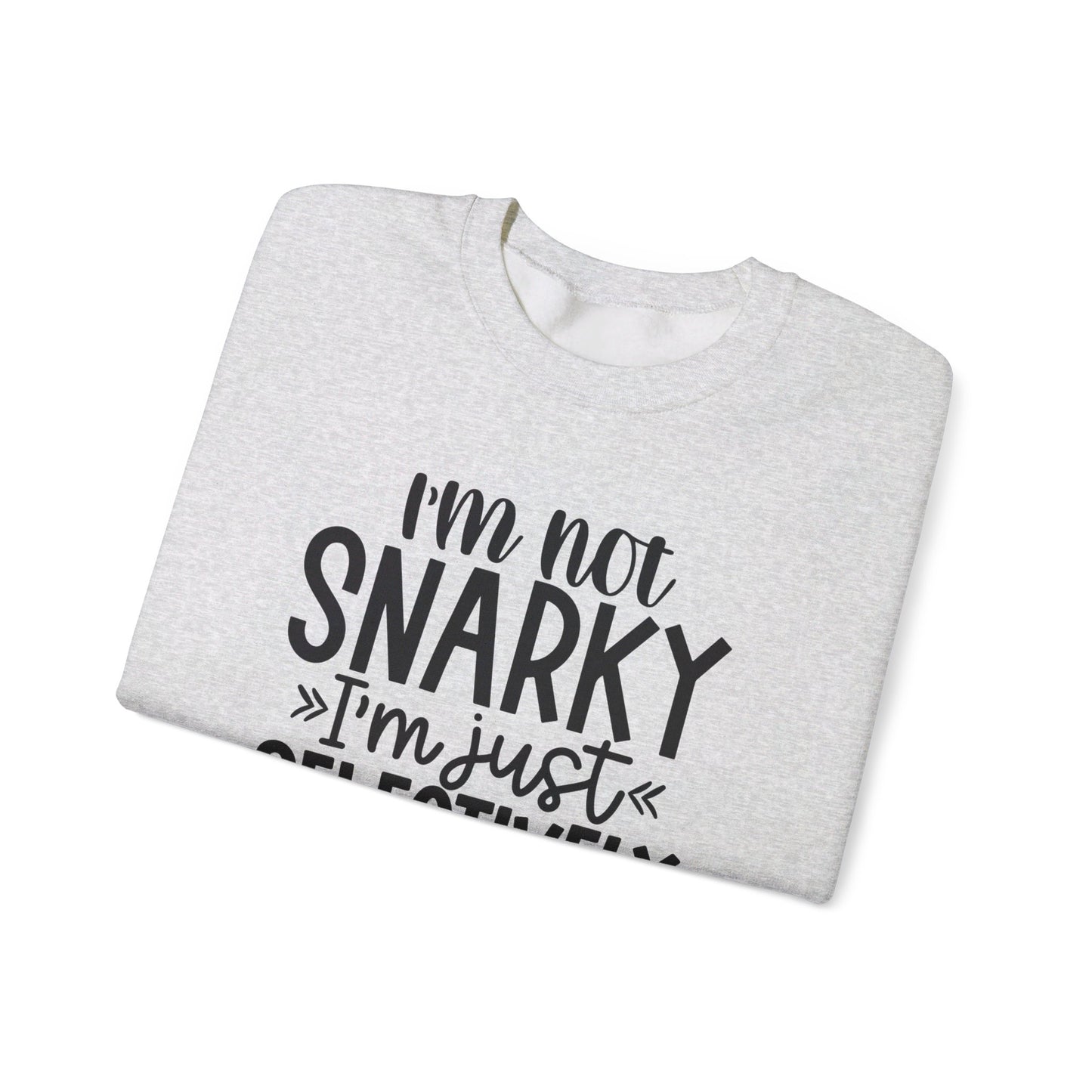 I'm not snarky Unisex Heavy Blend™ Crewneck Sweatshirt