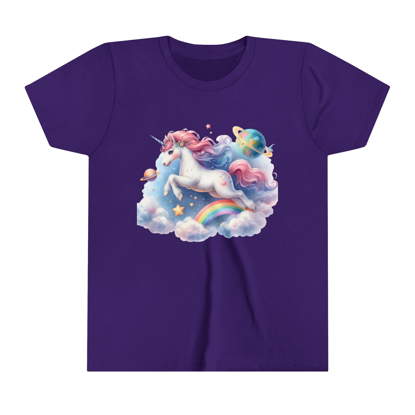 Unicorn Outerspace Youth Short Sleeve Tee