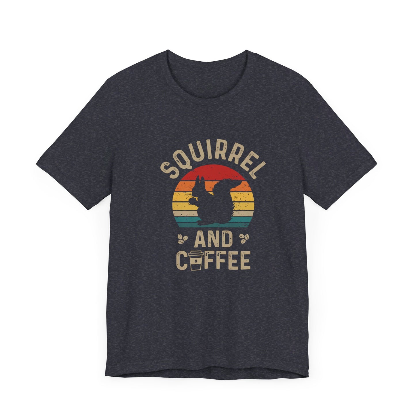 Squirrel and coffee Unisex Jersey Short Sleeve Tee