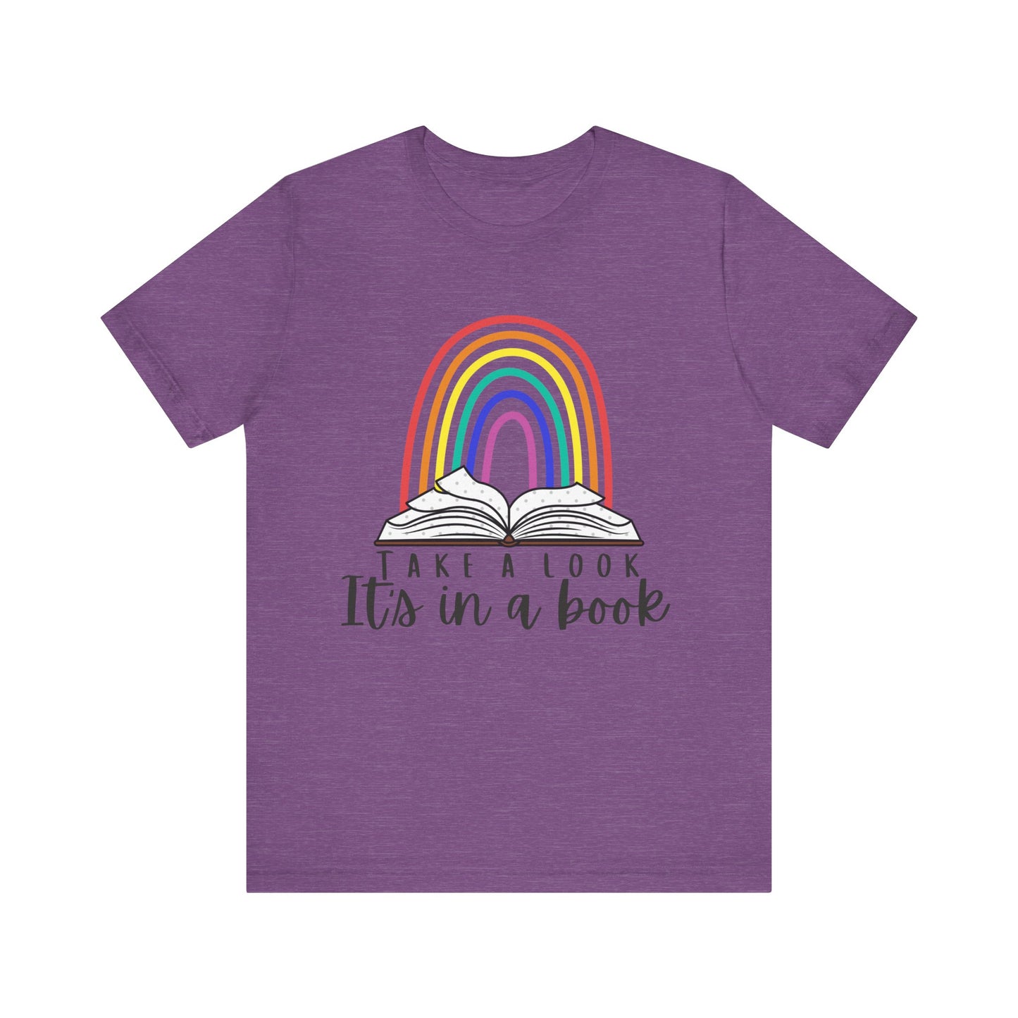 Take a look, it's in a book  Unisex Jersey Short Sleeve Tee