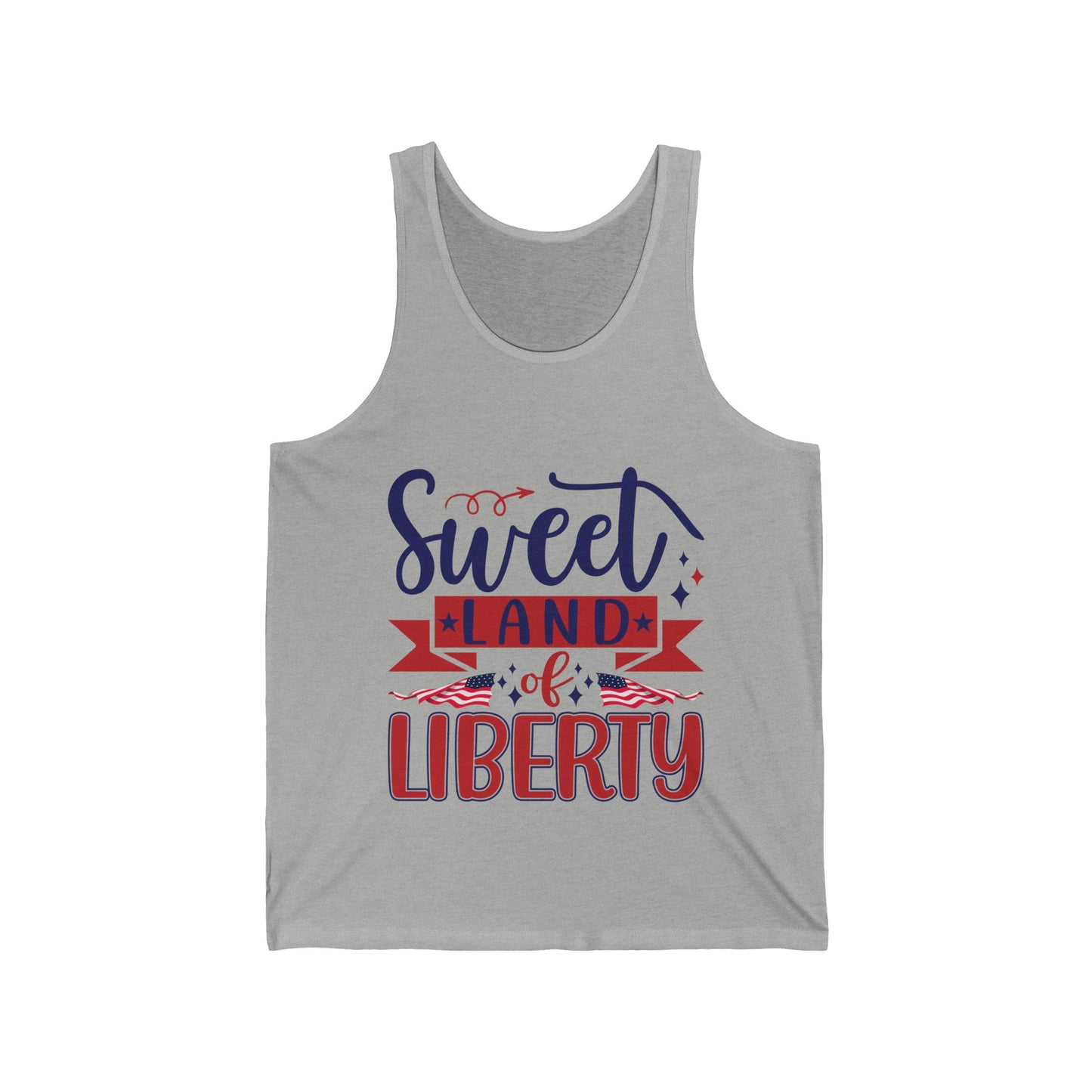 Sweet Land of Liberty  Unisex Jersey Tank