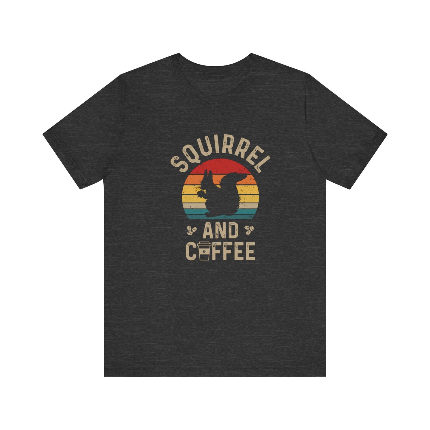 Squirrel and coffee Unisex Jersey Short Sleeve Tee