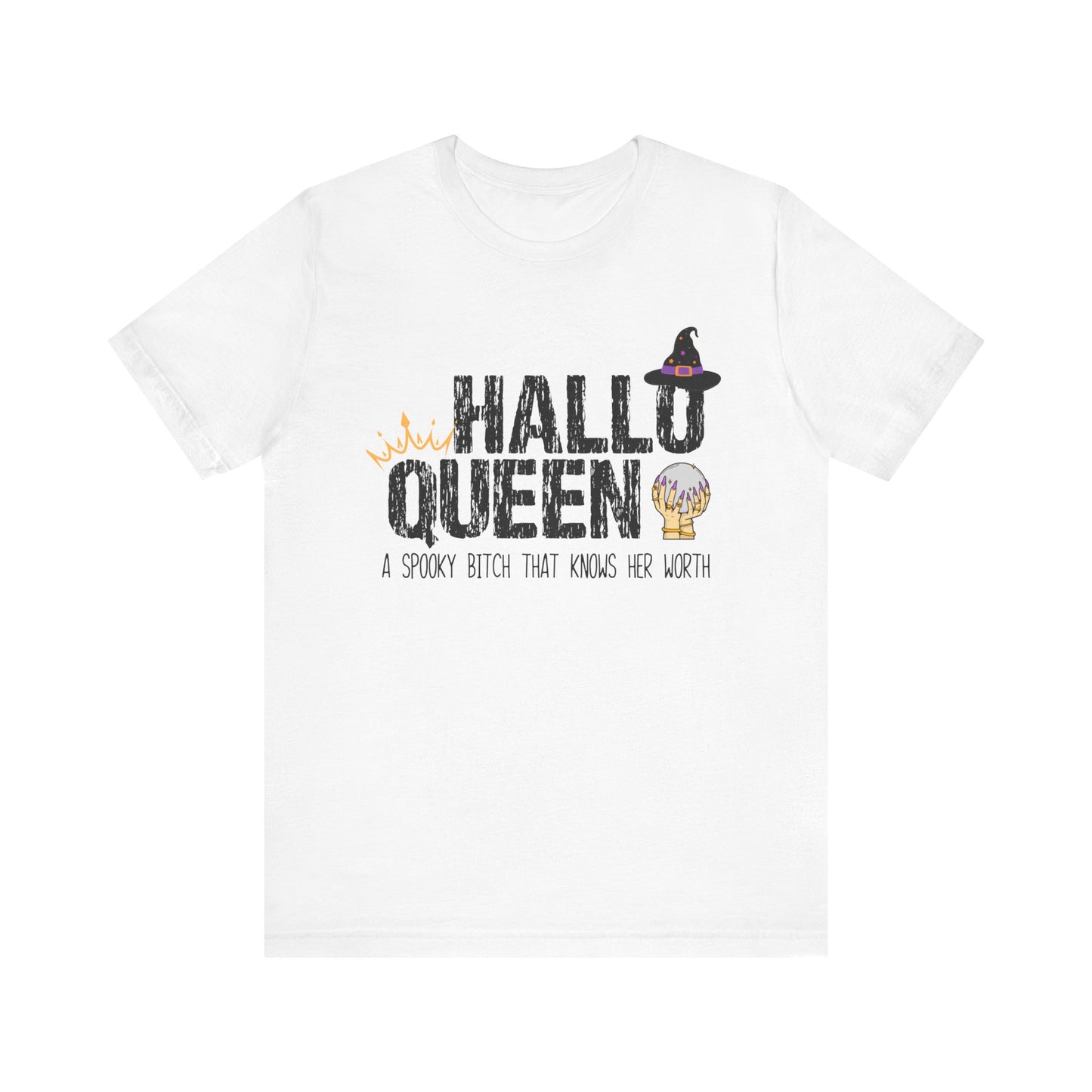 Hallo- QUEEN  Unisex Jersey Short Sleeve Tee