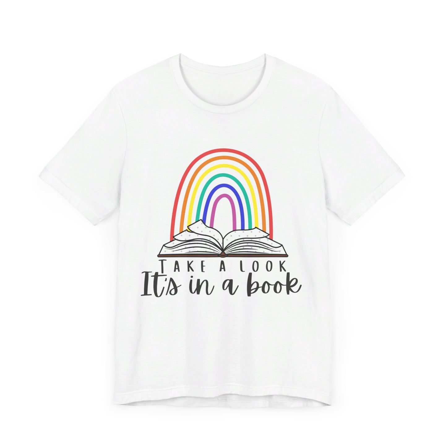 Take a look, it's in a book  Unisex Jersey Short Sleeve Tee