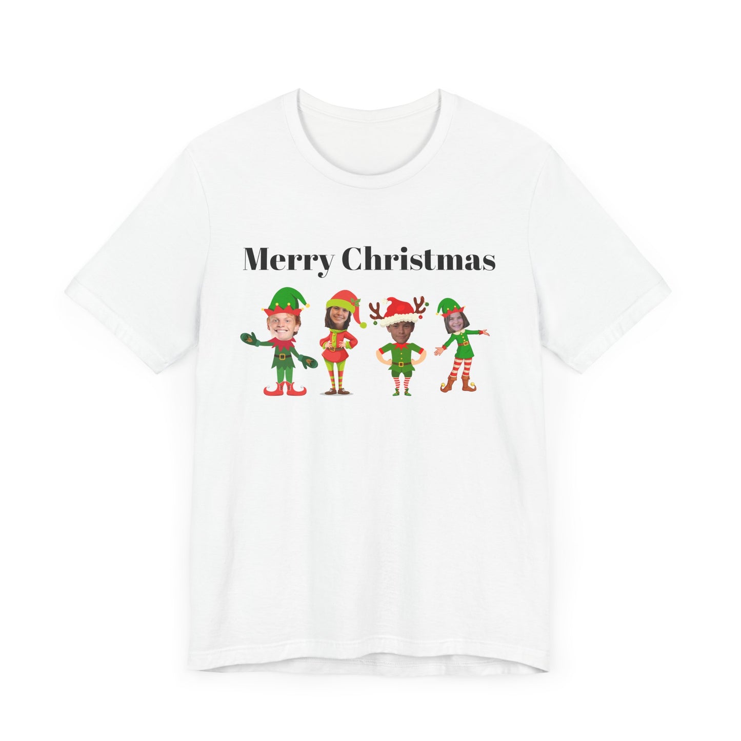 Merry Elf Christmas Unisex Jersey Short Sleeve Tee