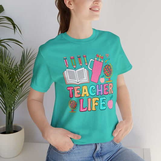 Teacher Life, Stanley Unisex Jersey T-Shirt