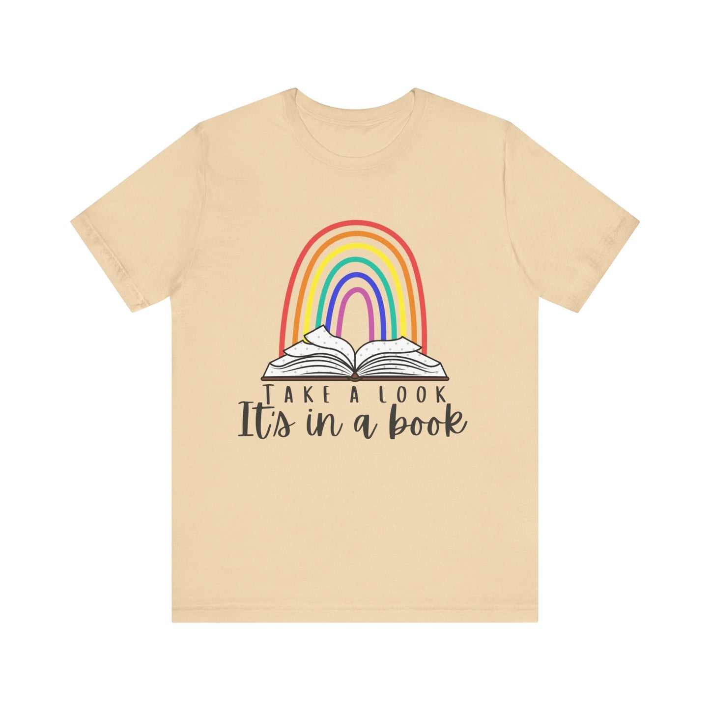 Take a look, it's in a book  Unisex Jersey Short Sleeve Tee