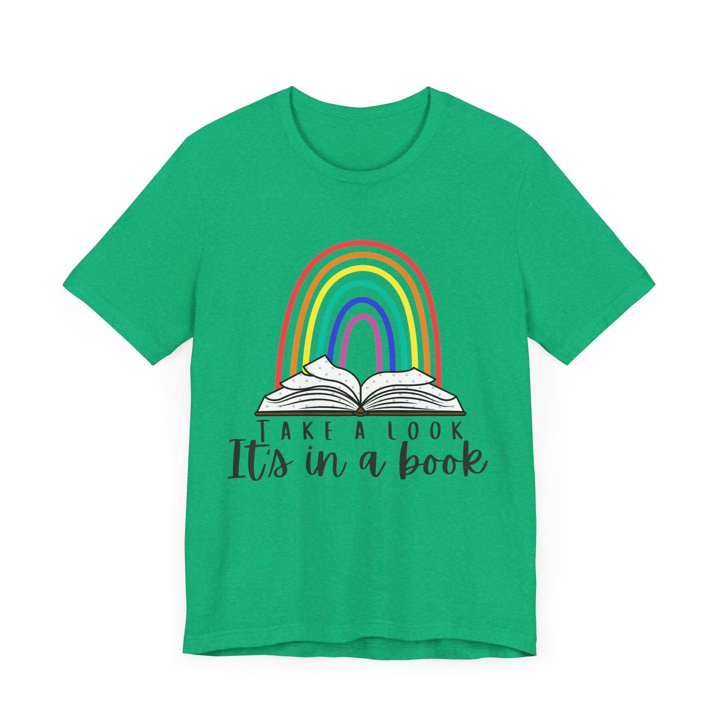 Take a look, it's in a book  Unisex Jersey Short Sleeve Tee