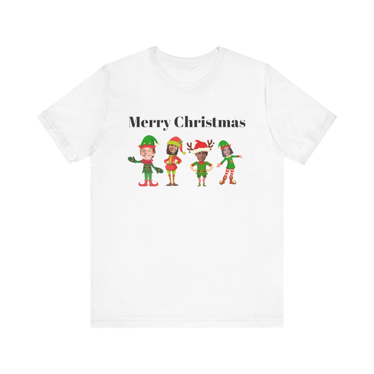 Merry Elf Christmas Unisex Jersey Short Sleeve Tee