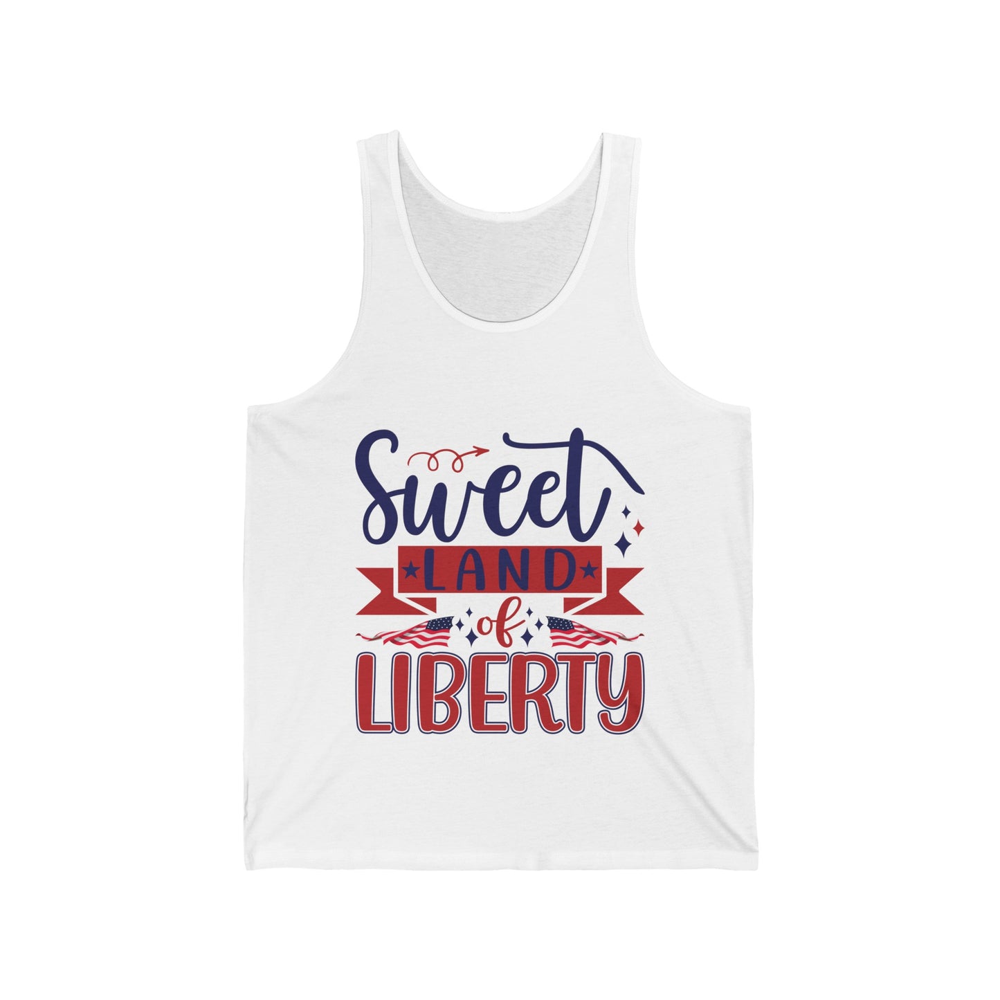 Sweet Land of Liberty  Unisex Jersey Tank