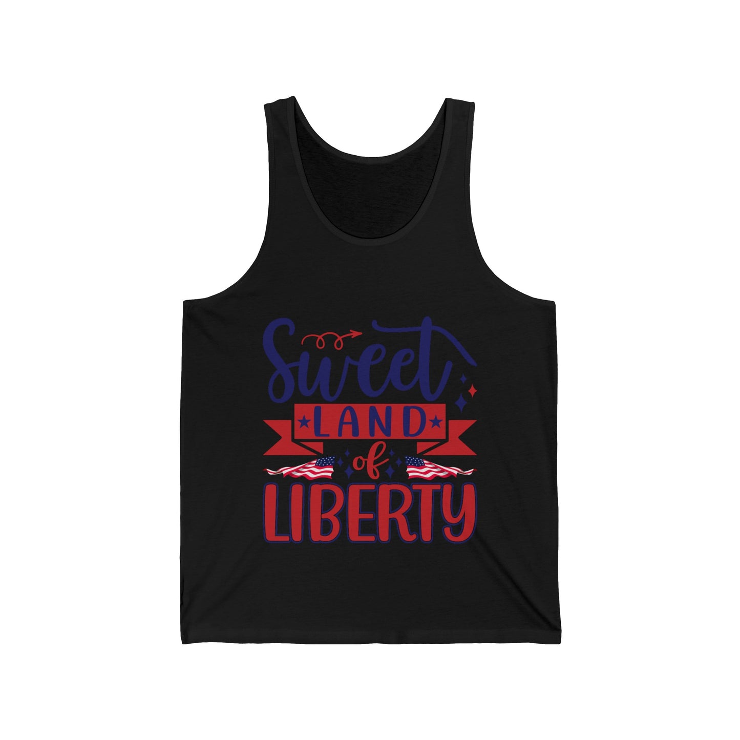 Sweet Land of Liberty  Unisex Jersey Tank