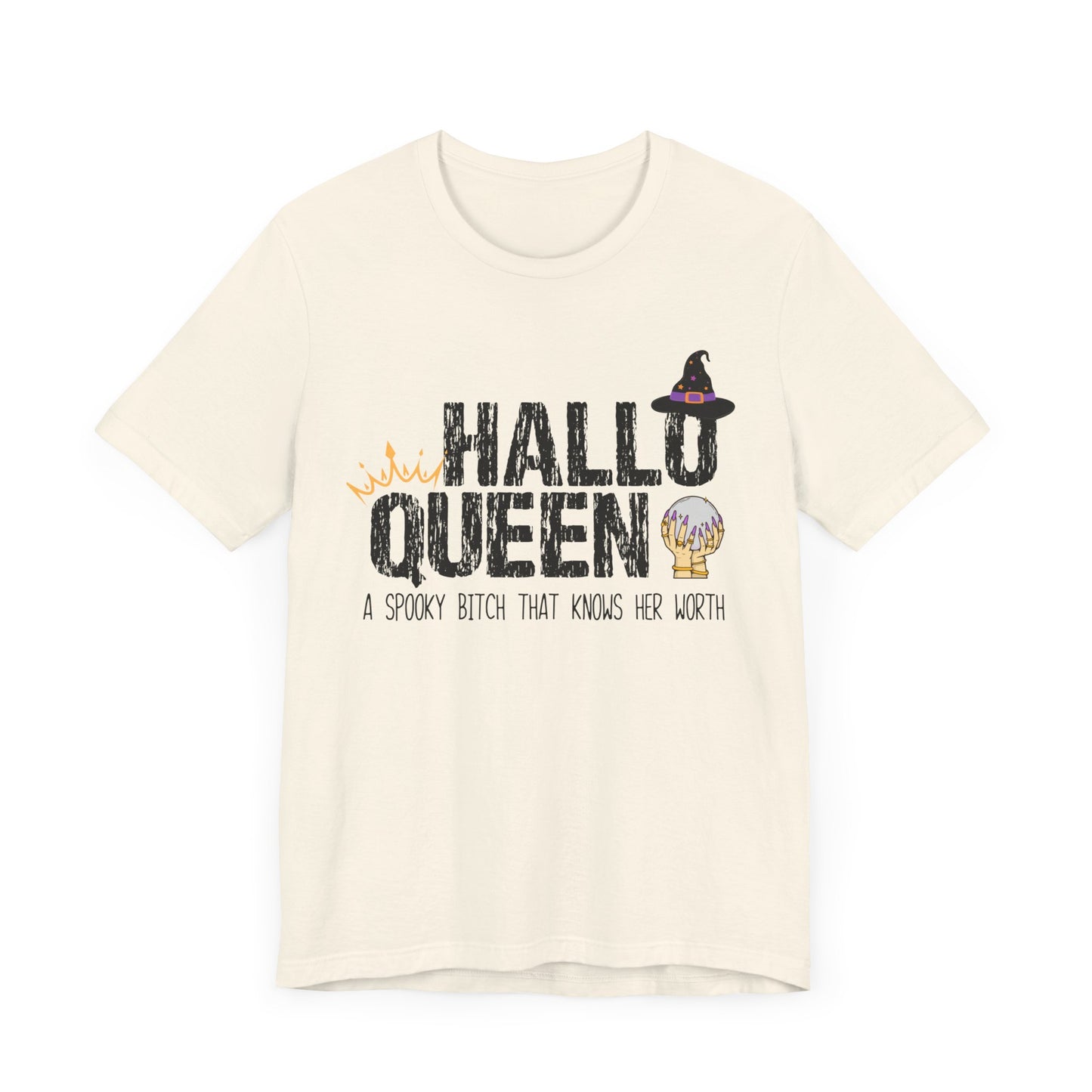 Hallo- QUEEN  Unisex Jersey Short Sleeve Tee