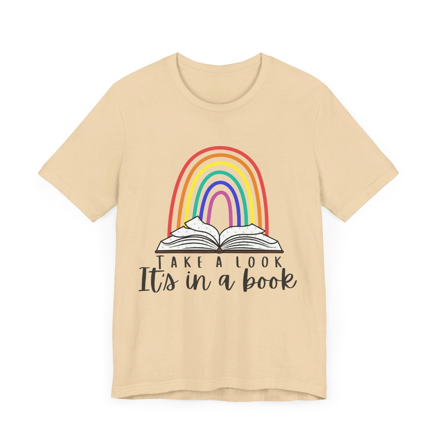 Take a look, it's in a book  Unisex Jersey Short Sleeve Tee