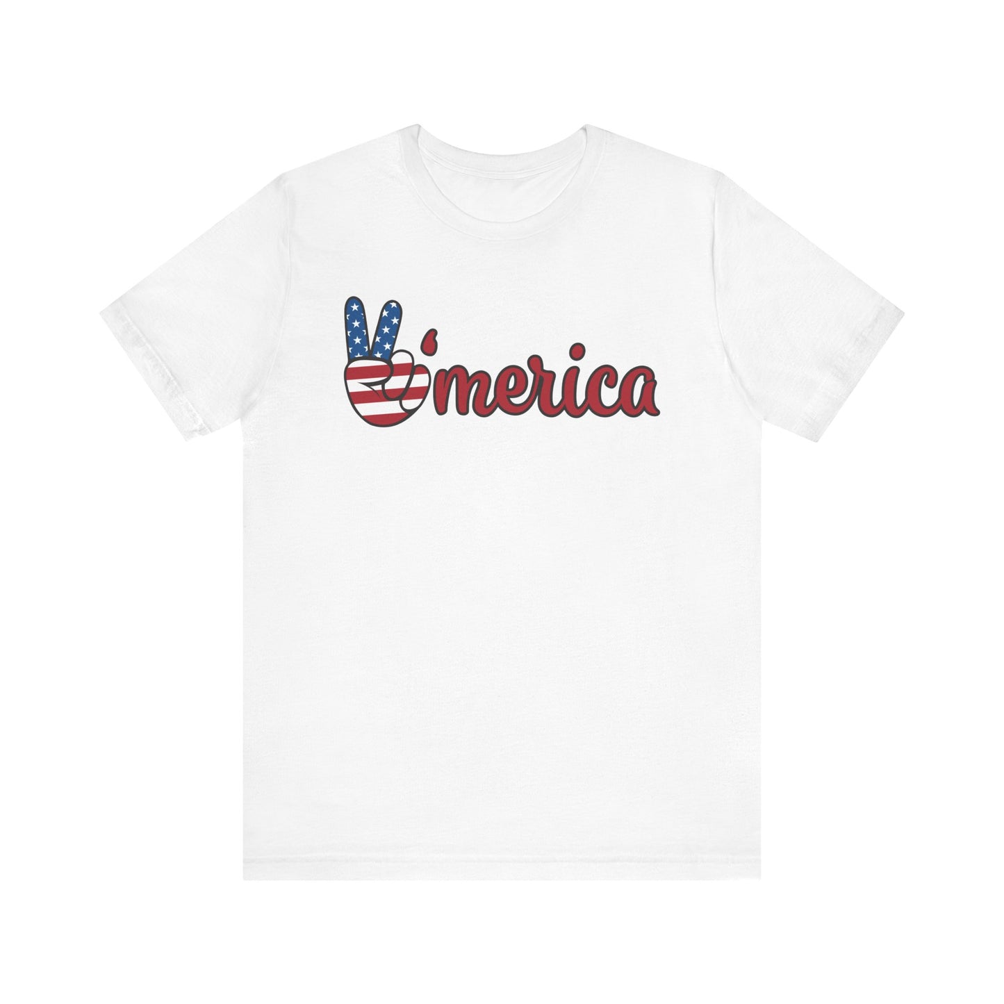 Peace 'Merica Unisex Jersey Short Sleeve Tee